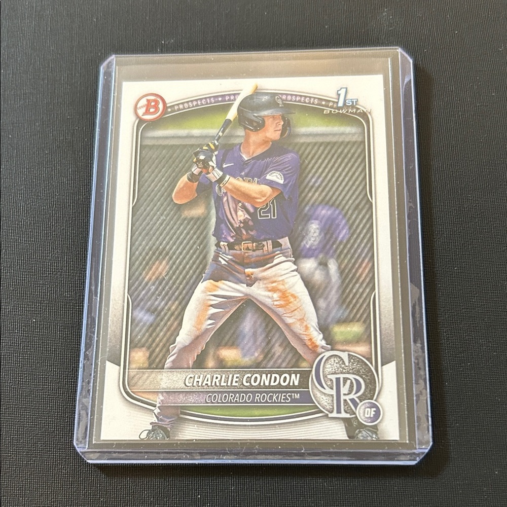 2025 Bowman Charlie Condon 1st Bowman #BP-75 Colorado Rockies